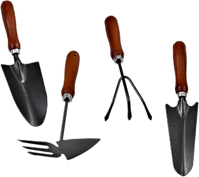 Milisten 12pcs Mini Garden Tool Set Iron Shovel Handle for Planting Transplanting and Weeding for Gardening Enthusiasts Thickened Coating Design