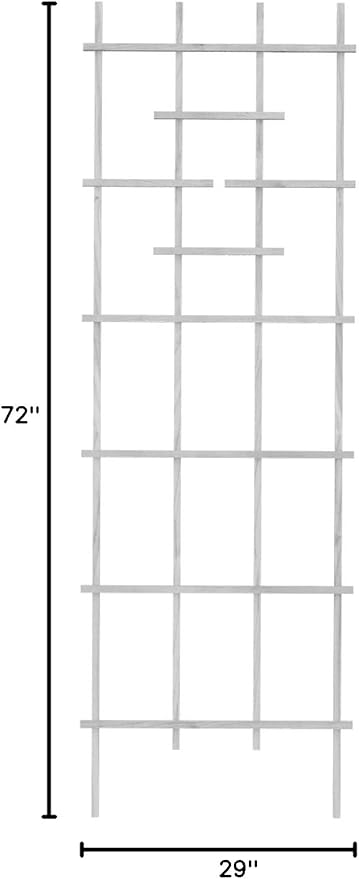 Panacea 83736 72 White Wood Ladder Trellis