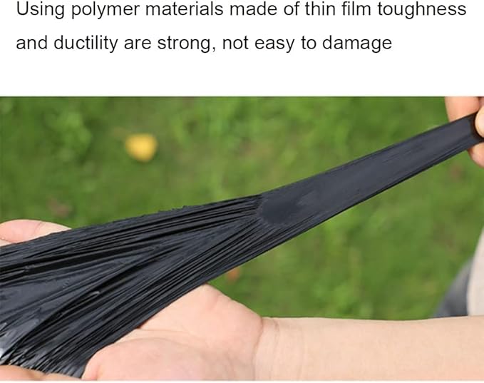 Agricultural Thickening Anti-aging Black Ground Film PE Plastic Film Weed Control Heat Preservation Moisture Preservation and Weed Prevention Black Film for Greenhouse Fruit Tree Planting ( Color :