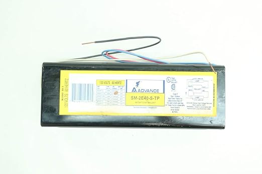 ADVANCE SM-2E40-S-TP Instant Start Fluorescent Ballast 40W 120V-AC D652049
