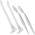 4pcs Bonsai Tree Growing Kit Root Rake Tweezers Shears Training Wire Spatula for Bonsai Supplies