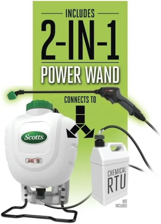 Scotts 4 Gallon Lithium-Ion Power Wand Backpack Sprayer