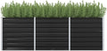 YAFF Garden Raised Bed Anthracite 94.5x31.5x30.3 Galvanized SteelAnthracite
