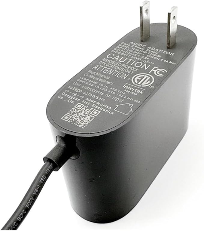 Original Charging Adapter with EU/UK/US Plug .Compatible for Dreame T10/T20/T20 Pro. Vacuum Cleaner Charger Spare Parts Accessories Brown.Charger(Us)(Us)