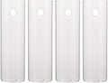 DOITOOL 4 Sets Glass Wall Mounted Planters Wall Glass Tube Plant Holder Clear Hanging Cylinder Terrariums with Hooks for Hydroponics Plants Office Decorations