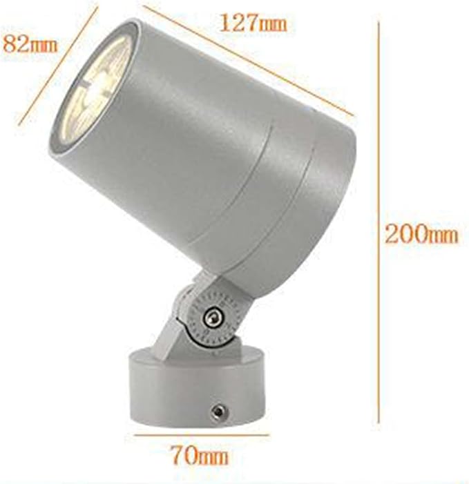 LED Beam Spotlight - COB Lawn Projector Tree Light Outdoor Ground Landscape Lights Recessed Spotlights for Hotel Courtyard Garden(A-Warm White30WAC220V)
