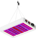 300W Green Gorw Light LED Full Spectrum Indoor Planting Lamps UV IR Plant Panel Lights Veg/Bloom 2Modes Dimmable AC100-277V Sunlight Fill Lighting Red Bule Greenhouse Tent Hydroponic with Hook US Plug