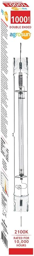 Agro Sun 1000W HPS Double-Ended Bulb (12/cs) Glass