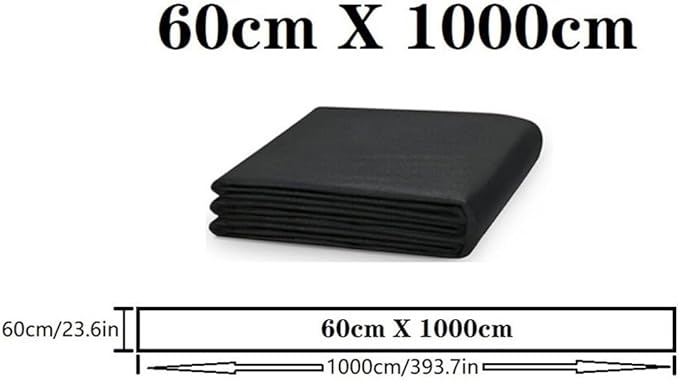 1PCS Heavy Duty Weed Barrier Landscape Fabric Black Water Permeable Ground Cover Durable Anti-Grass Cloth for Garden Courtyard Villa Landscaping(80cmX1000cm)