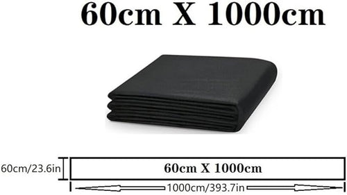1PCS Heavy Duty Weed Barrier Landscape Fabric Black Water Permeable Ground Cover Durable Anti-Grass Cloth for Garden Courtyard Villa Landscaping(120cmX1000cm)