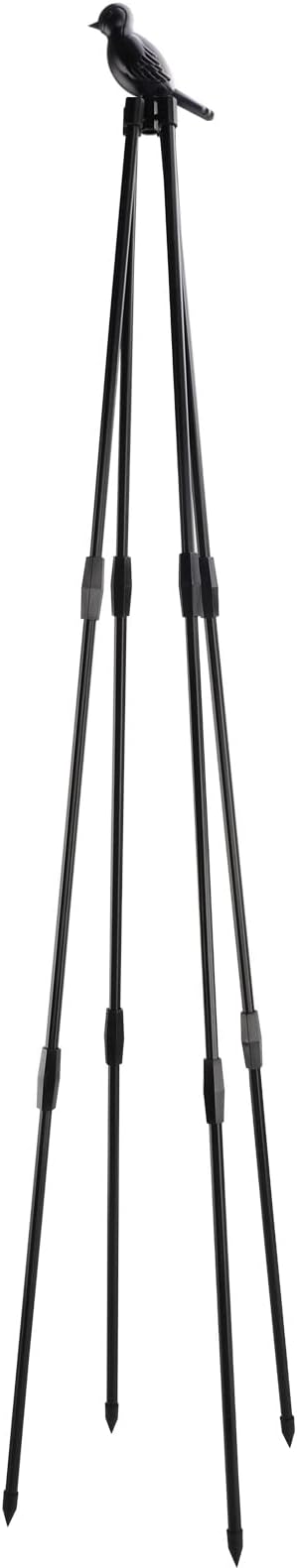 2Pack Garden Trellis for Climbing Plants OutdoorTall Plant Vine Support TowerGarden Obelisk Trellis Plant Tomato Cage for Flowers Stands Indoor Potted PlantBlack (120cm)