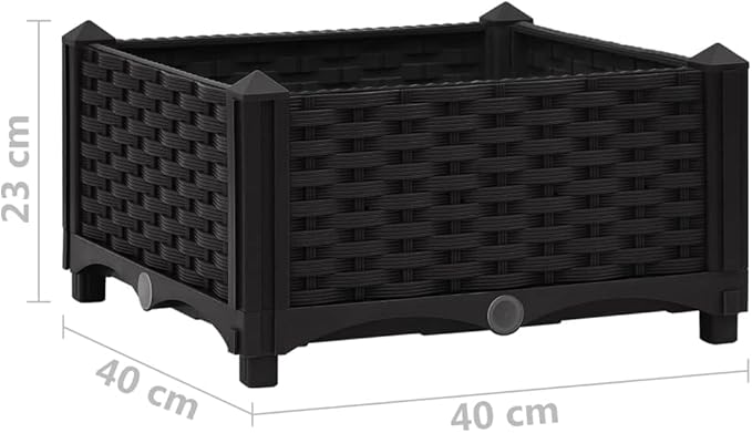 Raised BedGarden PlantersGarden PlantersGarden CenterpiecesGarden BedsRaised Beds for Growing FlowersHerbs and Fruits15.7x15.7x9.1 Polypropylene