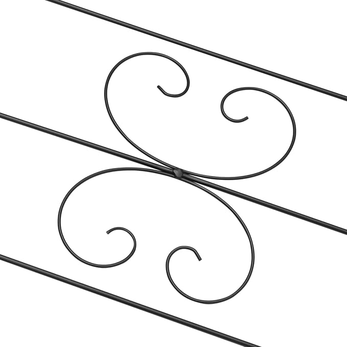 H5ft x W18inch Metal Frame Stand Trellis 2 Pack Garden Arch Arbor Trellis Decorative Vegetables Flowers Vine Trellis for Lawn Backyard Climbing Plants
