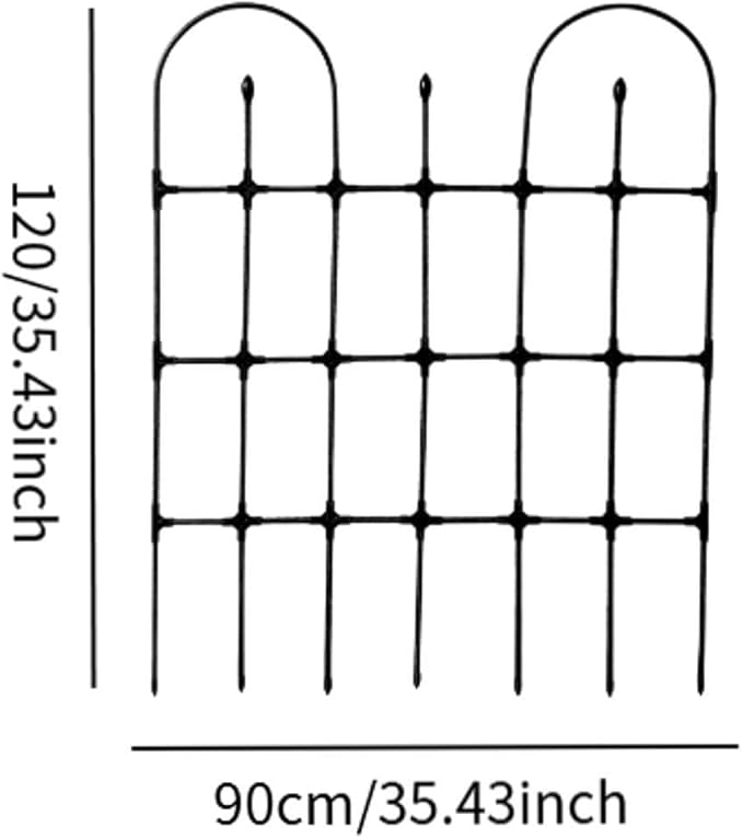 Garden Trellis Frame for Climbing Plants Outdoor Roses Trellis 47 x 35 Fence Garden Trellises for Tomato Vegetables Rose Black