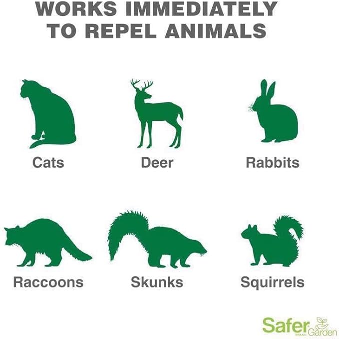 Safer Brand Critter Ridder Animal Repellent Ready-to-Use Spray-32 oz OMRI Listed for Organic Use