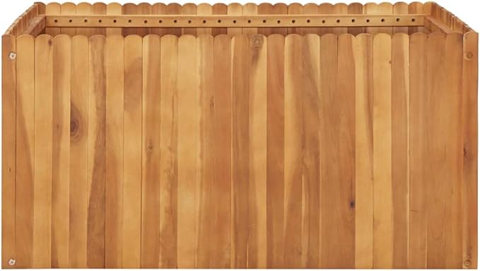 Garden Raised Bed Raised Flower Bed Horse Trough planters Patio planters Standing Planter Suitable for Orchard Corridor Courtyard Nursery 39.4x39.4x19.7 Solid Acacia Wood