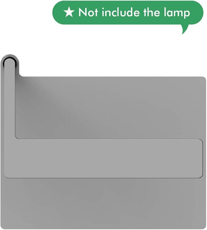 ONF Extension Stand Holder for Flat Nano or Flat Nano Plus Aquarium LED Light Fish Tank Plant Lamp Adjustable Tank Mount Extendable Bracket Fixture Kit (not Including The lamp) (Silver)