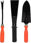 RK_Enterprises Garden Tool Set - 3 Pcs (Small Trowel 2 Inch Khurpi Weeder) | Terrace Gardening Accessories| Tools Kit for Home Gardening | Essential Farming Spade Shovel for Gardening | Tool Kit