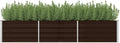 SKM Garden Raised Bed Brown 94.5x31.5x17.7 Galvanized Steel (9.48 KG/20.856 LBS)