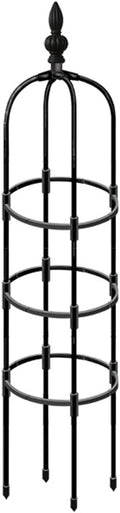Obelisk Trellis for Climbing Plants Stainless Steel Pipe with Heavy Duty Plastic Coated Potted Plant Support Stand Garden Tower Trellis for Indoor Outdoor Flowers Vegetable Vines(59in)