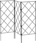 Wire Lattice Diamond Grid Climbing Trellis Garden Climbing Decorative Trellis Panels Fences Flower Support Frame Sturdy Plant Decor Home Gardening Supplies Climbing Frame