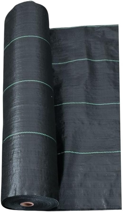 Farm-Oriented Weed Barrier Mat Black Plastic Mulch Thicker Orchard Garden Control Fabric 1pc(150cmx300cm)