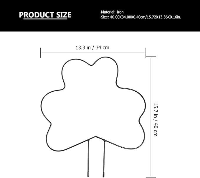 Liudan Plant Holder 3 Pieces Iron Garden Trellis Climbing Stand for Garden Plant Creative Shape Trellis Garden Plant Support