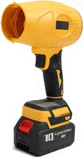 Leaf Blower Cordless Handheld 800000 RPM Rechargeable with Extended Nozzle and 2 Batteries Lightweight Electric for Car Drying and Patio (US Plug)