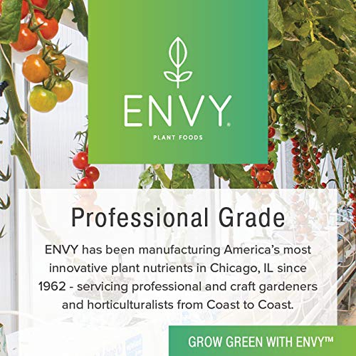 ENVY Part B (1-5-6) NPK - Part B of Two-Part Base Nutrient for Growing Vegetables Herbs &amp Fruit Complete Base Nutrients for Hydro Soil &amp Coir (Gallon)