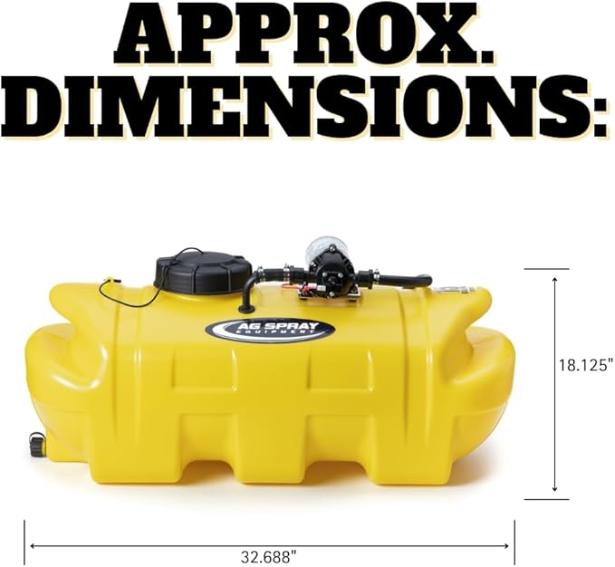 15 Gallon Silver Spot Sprayer | 2.2 GPM 12V Diaphragm Pump (100 PSI) | Eco-Series Spray Gun with Ajustable Nozzle | 29 Wand and 15ft Hose | for ATV UTV &amp Lawn Maintenance