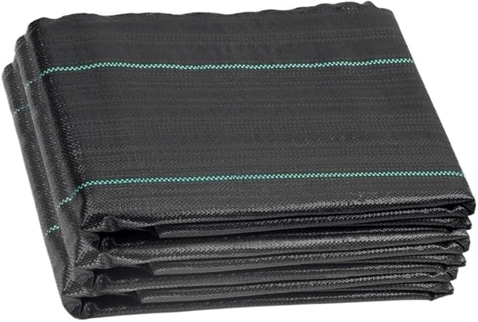 1pc Black Weed Barrier Landscape Fabric 1 * 10/20 Meters Heavy Duty Geotextile Fabric Garden Control Cloth(1MX20M)