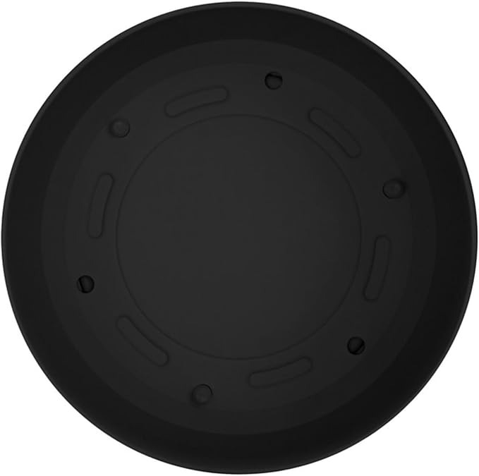 Bloem Mathers Round Planter with Saucer Tray: 10 - Black - Modern Design Durable Plastic Pot Removable Saucer for Indoor &amp Outdoor Use Gardening 2.6 Gallon Capacity