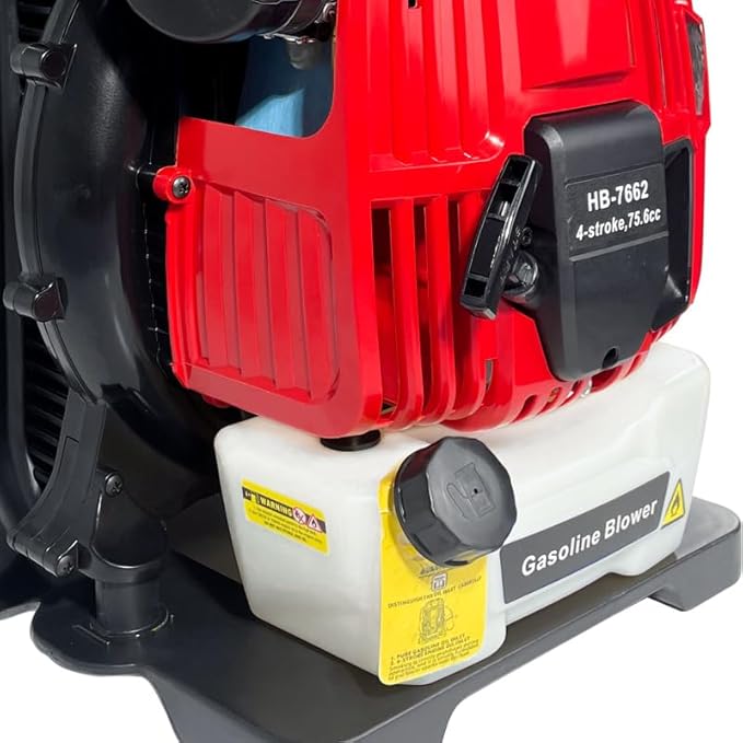 Backpack Gas Leaf Blower 76CC Backpack Leaf Blower Gas Powered 4-Stroke 660CFM 200MPH EPA Compliant Air-Cooled Grass &amp Snow Blower for Yard Cleanup and Outdoor Debris Removal