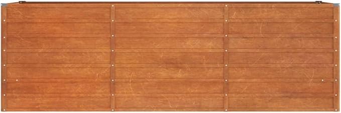 Garden Raised Bed Corten Steel Large Galvanized Bed Welded Wire Fencing Retaining Wall Steel Landscape Grid (94.5x31.5x30.3 in)