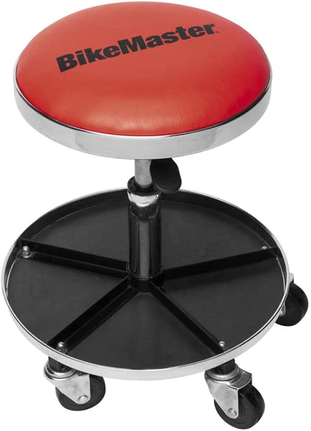 BikeMaster Ultimate Shop Stool with Tool Caddy