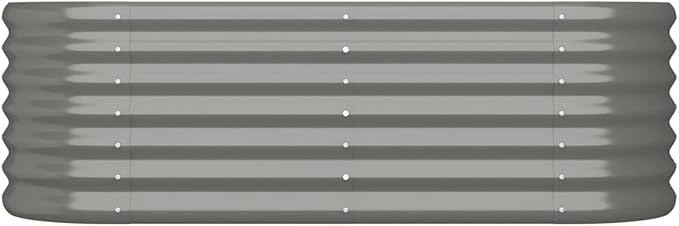 Garden Raised Bed Large Durable Powder-Coated Steel Planter Box for Outdoor Gardening Patio and Balcony