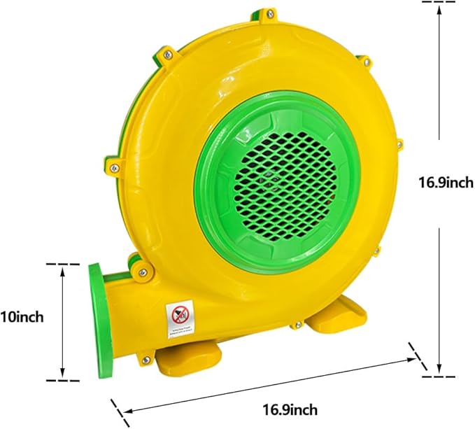 1100W（1.5HP）Air Blower Commercial Inflatable Bouncer Blower Perfect for Inflatable Bounce House Jumper Bouncy Castle