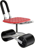 Garden Cart Gardening Workseat with Wheels360°Swivel Rolling GardensFoldable Storage for Lawn Yard(Black)