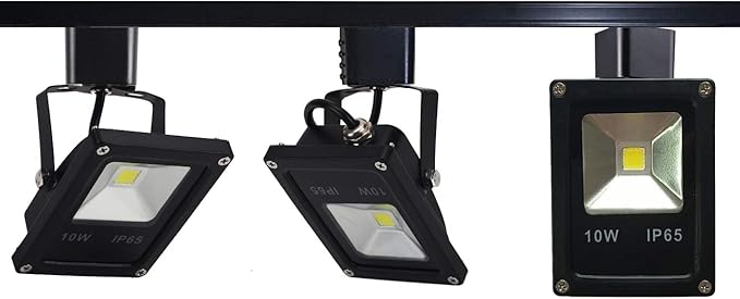 H Track Accent Light 10W LED Spot Light with H-Type Track Adapter Adjustable Spotlights Warm White Stage Light IP65 Waterproof for Shopwindow