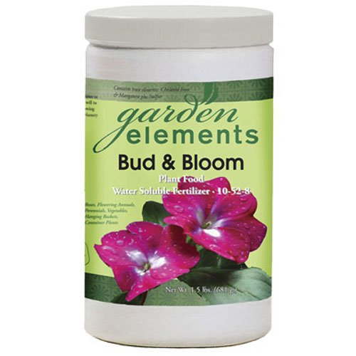 Garden Elements Bud &amp Bloom 10-52-8 Water Soluble Plant Food 1.5 lb Container