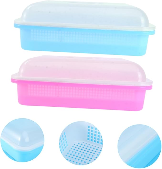 POPETPOP 2sets Seed Sprouter Tray Lid Microgreens Growing Trays for Garden Starter