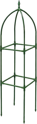 Garden TrellisAdjustable Height Metal Obelisk Frame | Climbing Trellisfor Balcony House Outside Wedding Vegetable Flower Fruit