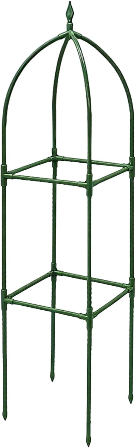 Garden TrellisAdjustable Height Metal Obelisk Frame | Climbing Trellisfor Balcony House Outside Wedding Vegetable Flower Fruit