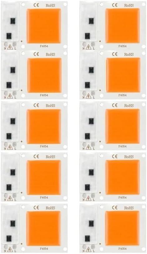 10PCS Grow Plant Light AC230V 50W LED COB phytolamp chip Full Spectrum
