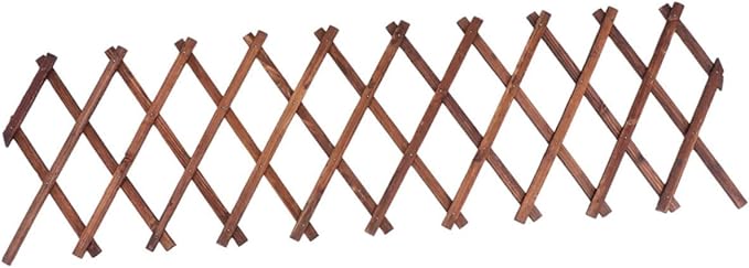 Willow Fence Expandable Carbonized Wood Trellis Garden Plant Support Versatile Climbing Vine Support for Outdoor Use