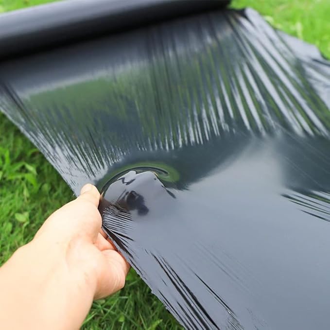 Agricultural Thickening Anti-aging Black Ground Film PE Plastic Film Weed Control Heat Preservation Moisture Preservation and Weed Prevention Black Film for Greenhouse Fruit Tree Planting ( Color :