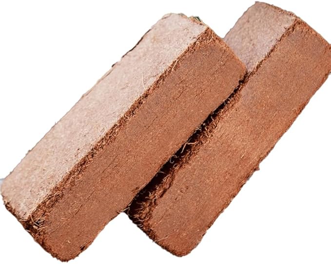 2 Pieces Coconut Coir Bricks Compressed Coconut Coir for Plants - Suitable for Planting Gardening Herbs Creepers (7.8x4.1 inches 2.2 lb)
