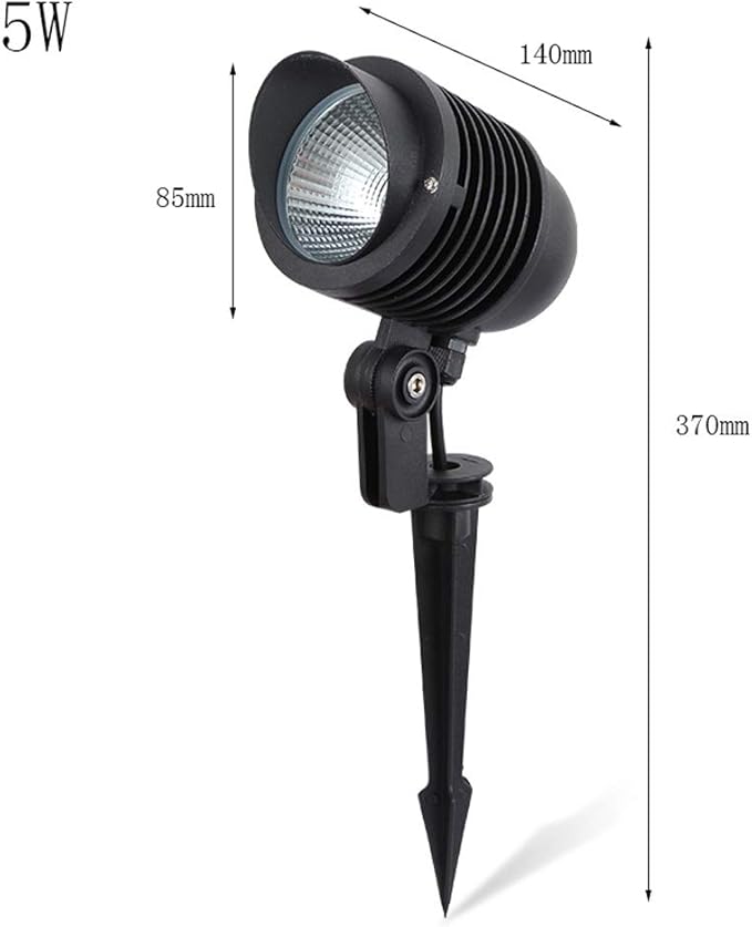 5W Led Outdoor Landscape Garden Bullet Flood Lights Path Walkway Lawn Spotlights Waterproof Inground Lights Stadium/Blue Light (Purple Light)