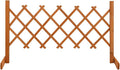 Garden Trellis Fence Wood Expandable Plant Support Climbing Lattices Wooden Decorative Divider Wall for Lawn Backyard Balcony Patio Outdoor Orange 47.2x23.6