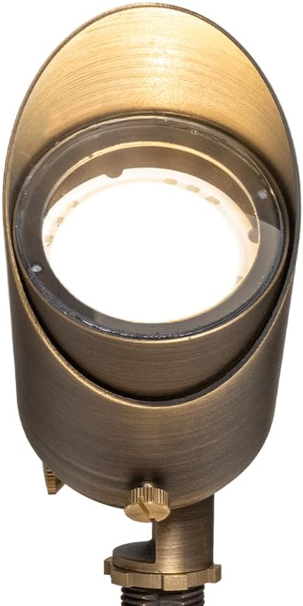 VOLT Cast Brass Top Dog 12V LED Outdoor Spotlight 4-Pack Expansion Kit (Bronze) for Low Voltage Landscape Lighting of Yard Lawn Garden Patio Trees &amp House